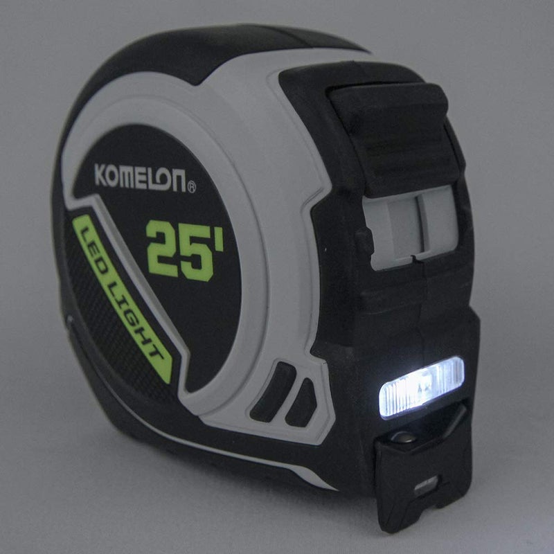 KOMELON مقياس شريط ضوء LED من كوميلون، أبيض/أسود - 25 قدم - 25LED - Image 4